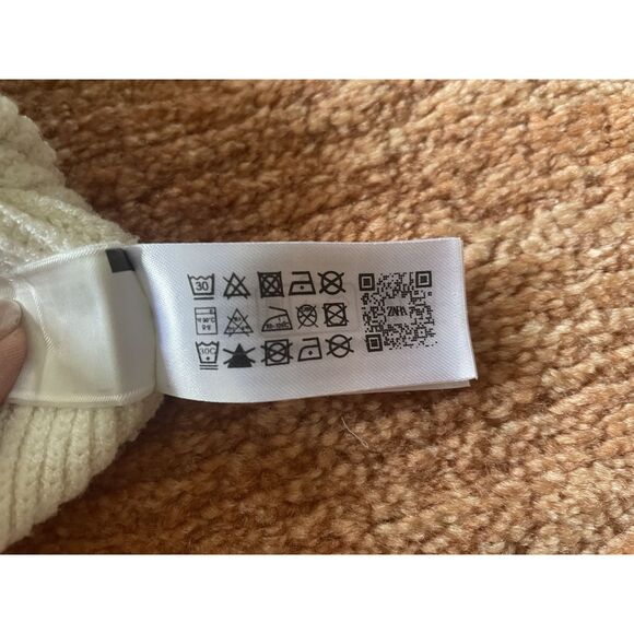 Zara Kids Striped Sweater Size 11 12 Years 152 White Black Knit Long Sleeve - Picture 3 of 7